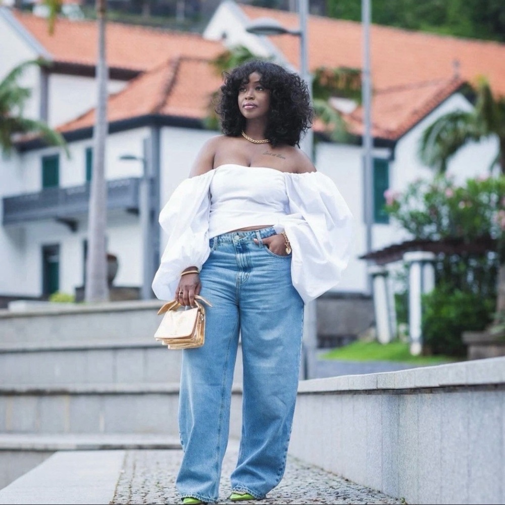 ZARA FULL SLEEVE POPLIN TOP  2654/545 SIZE XL
